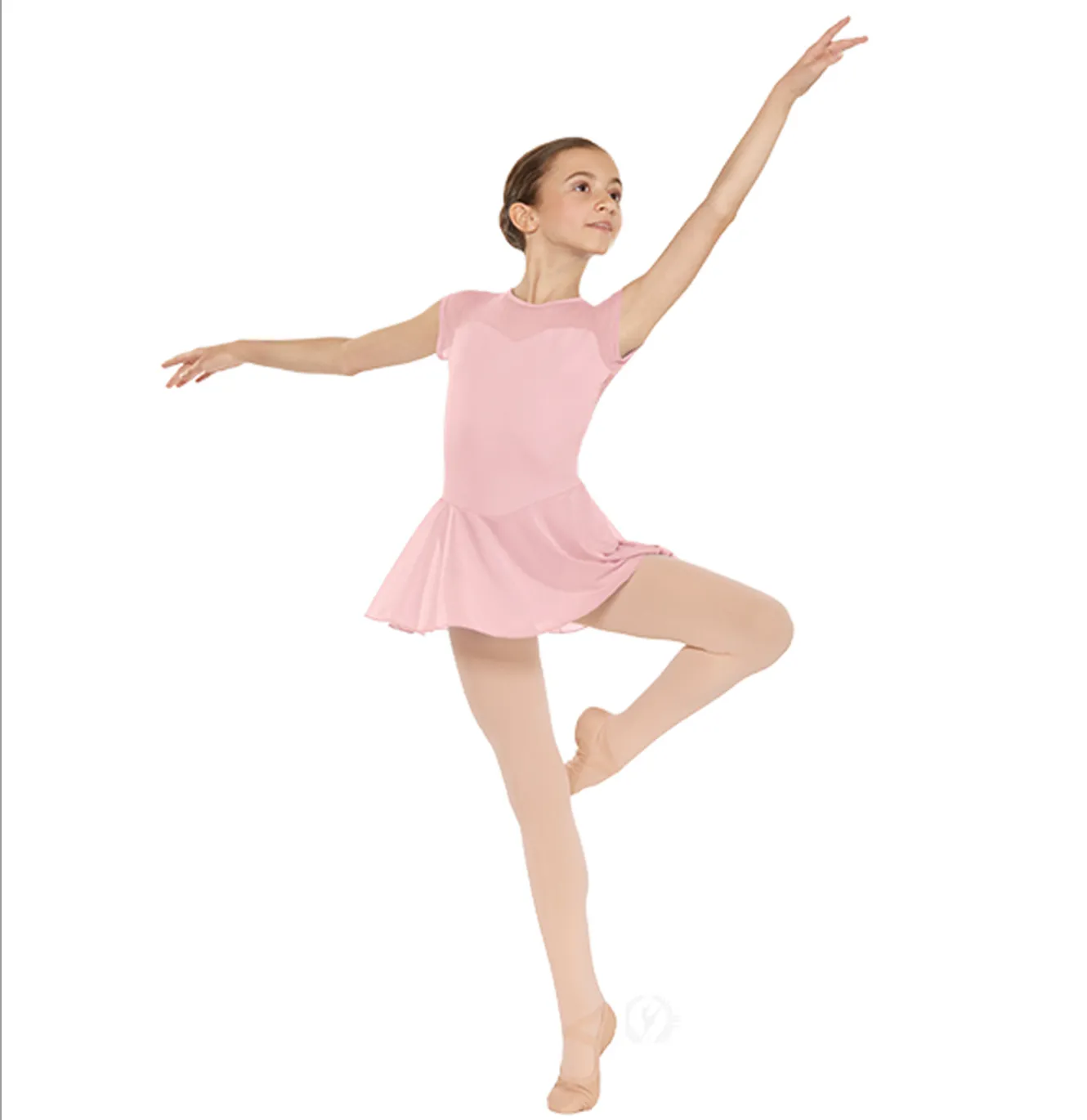 41226C Child Short Sleeve Skirted Leotard