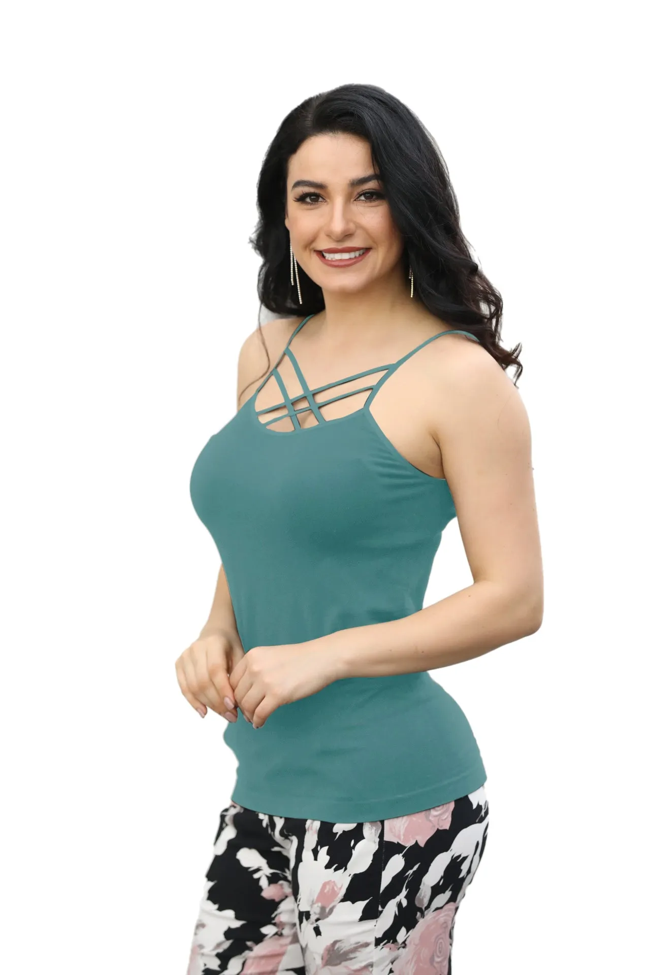 Bamboo Criss-Cross Front Cami