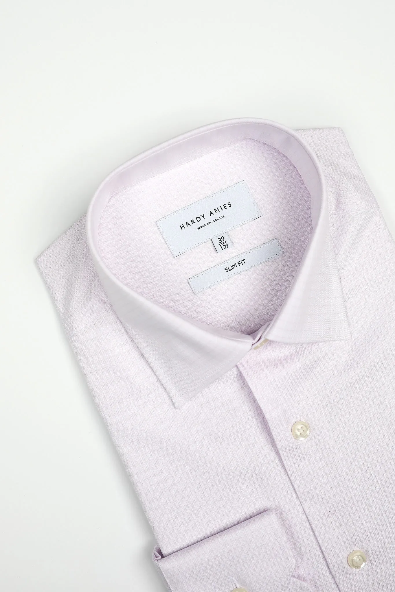 Barely Pink Check Shirt Slim Fit