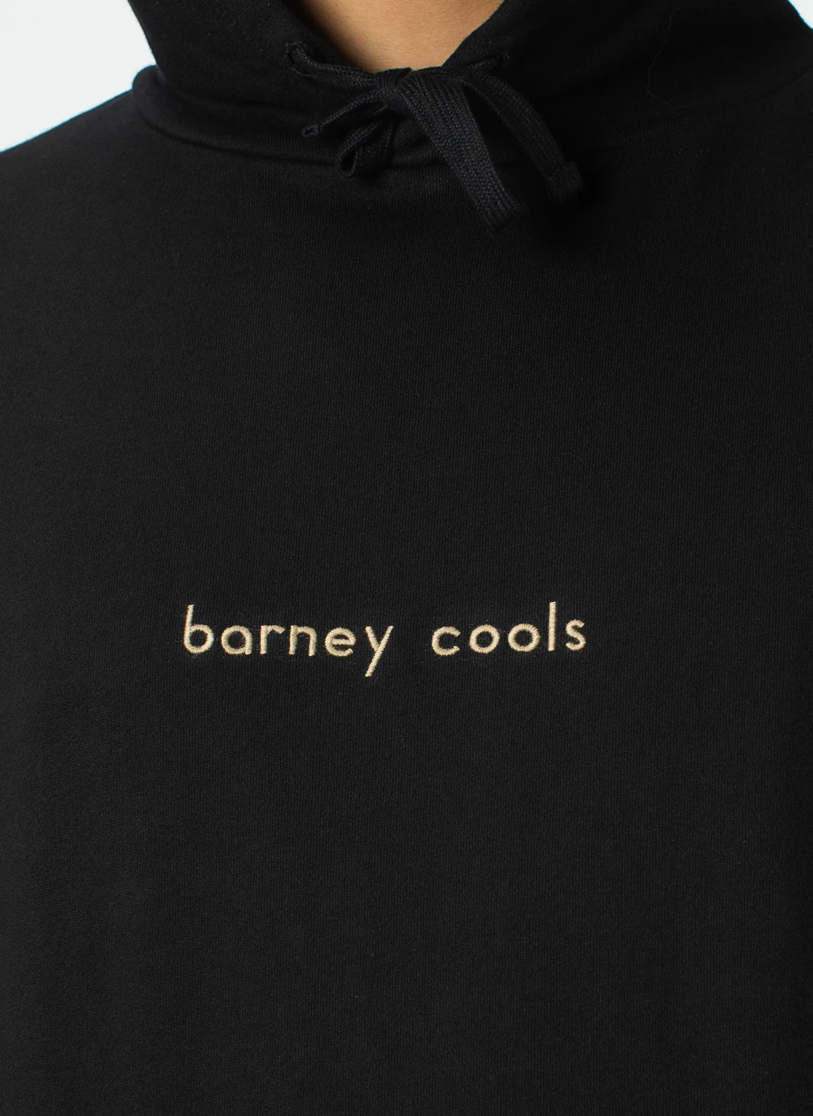 Barney Cools Hood Embro Sweatshirt Black