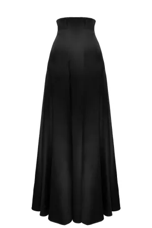 BLACK ALINE MAXI SKIRT