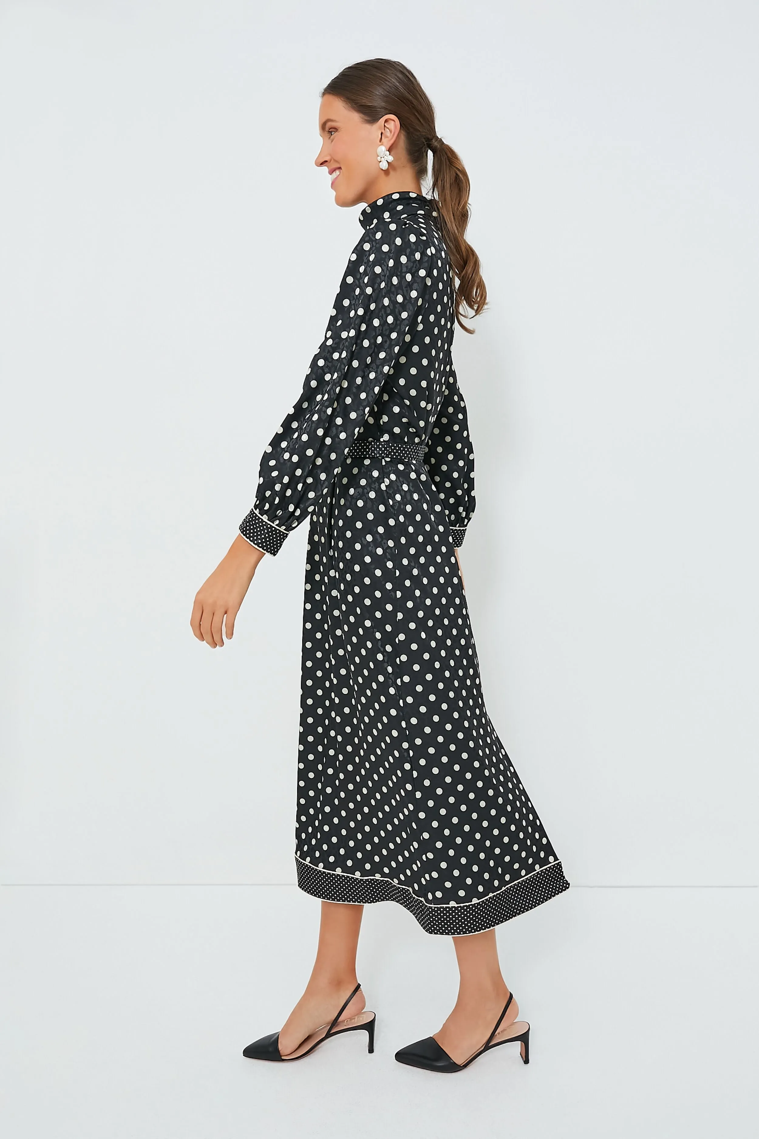 Black Polka Dot Faven Dress