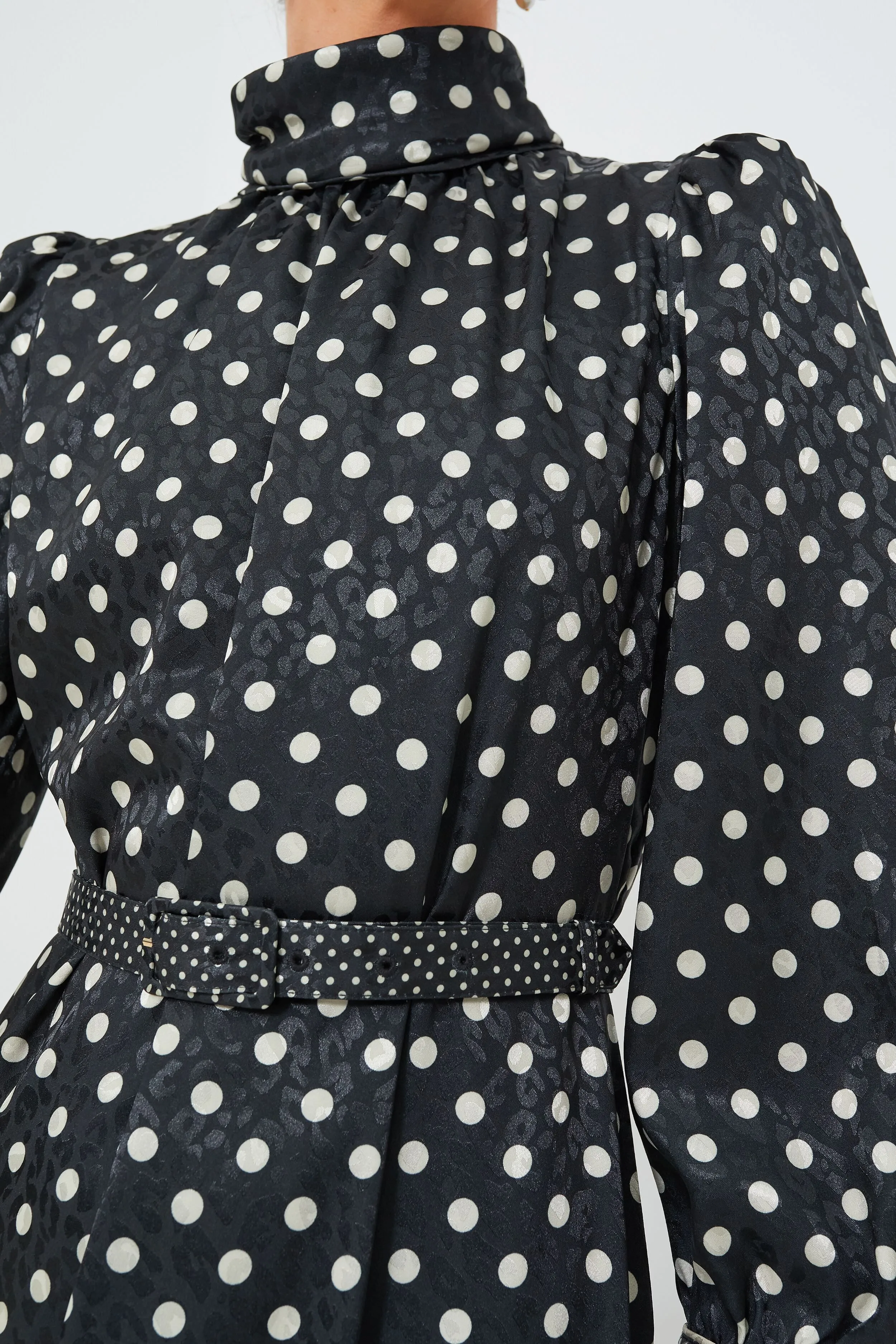 Black Polka Dot Faven Dress