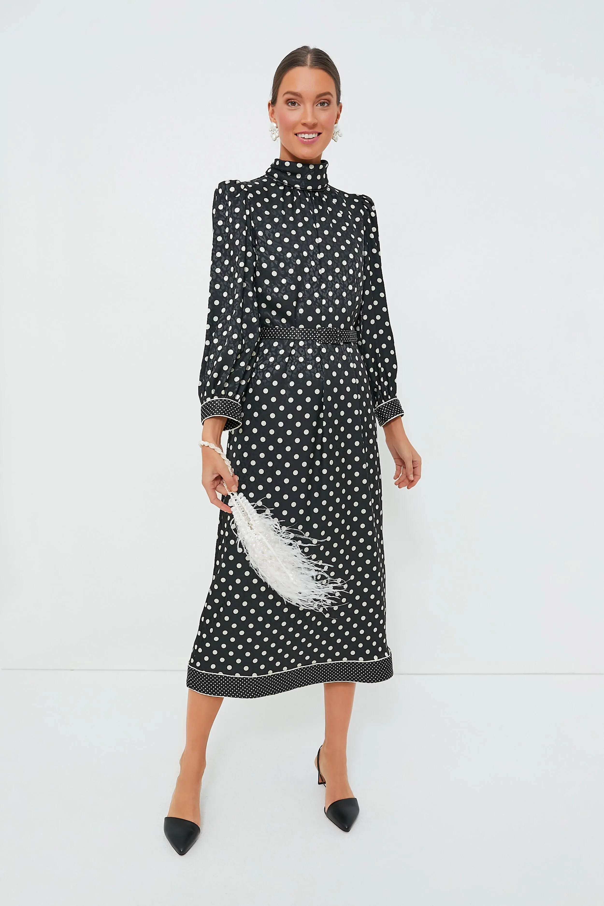 Black Polka Dot Faven Dress