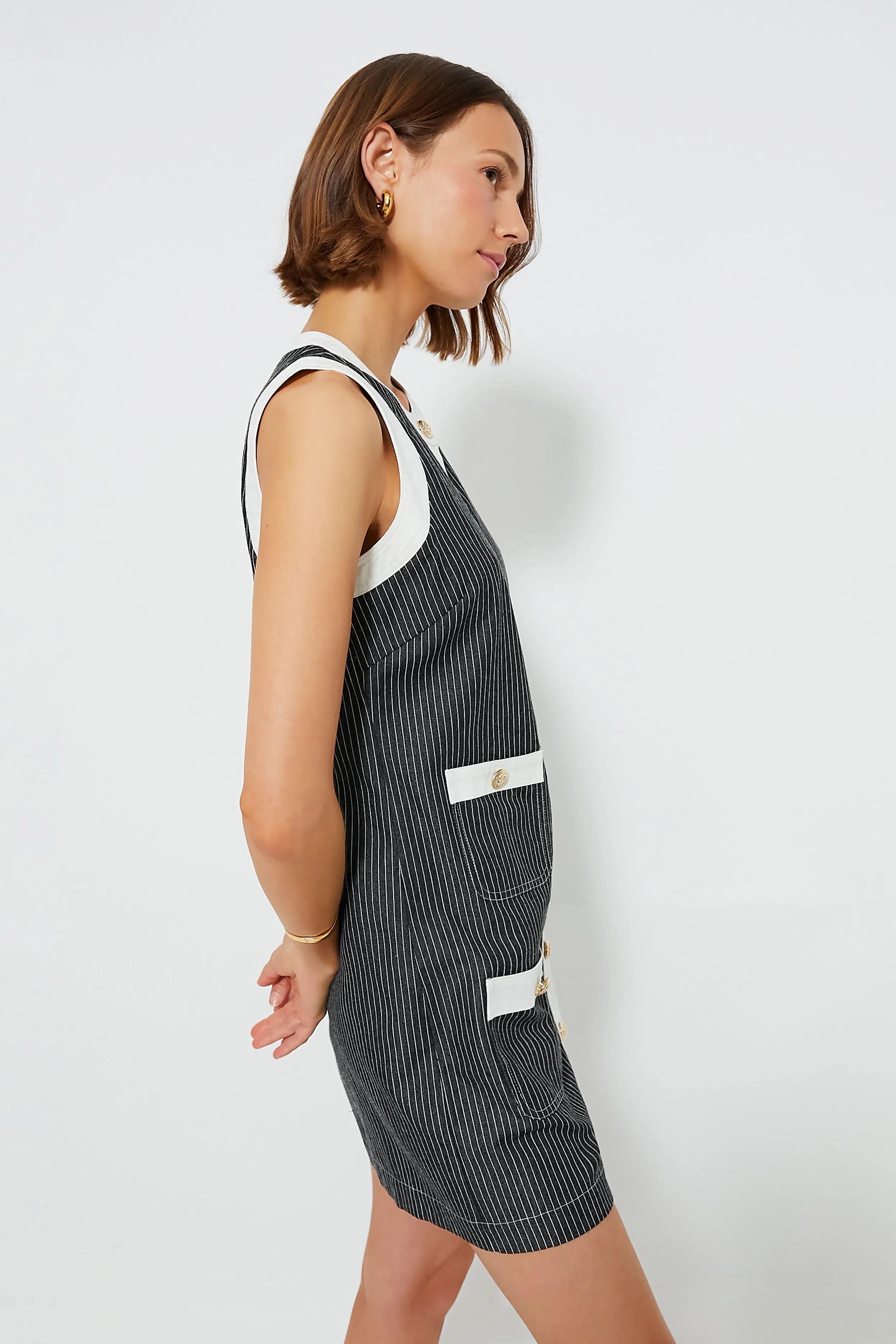 Black Stripe Voileta Dress