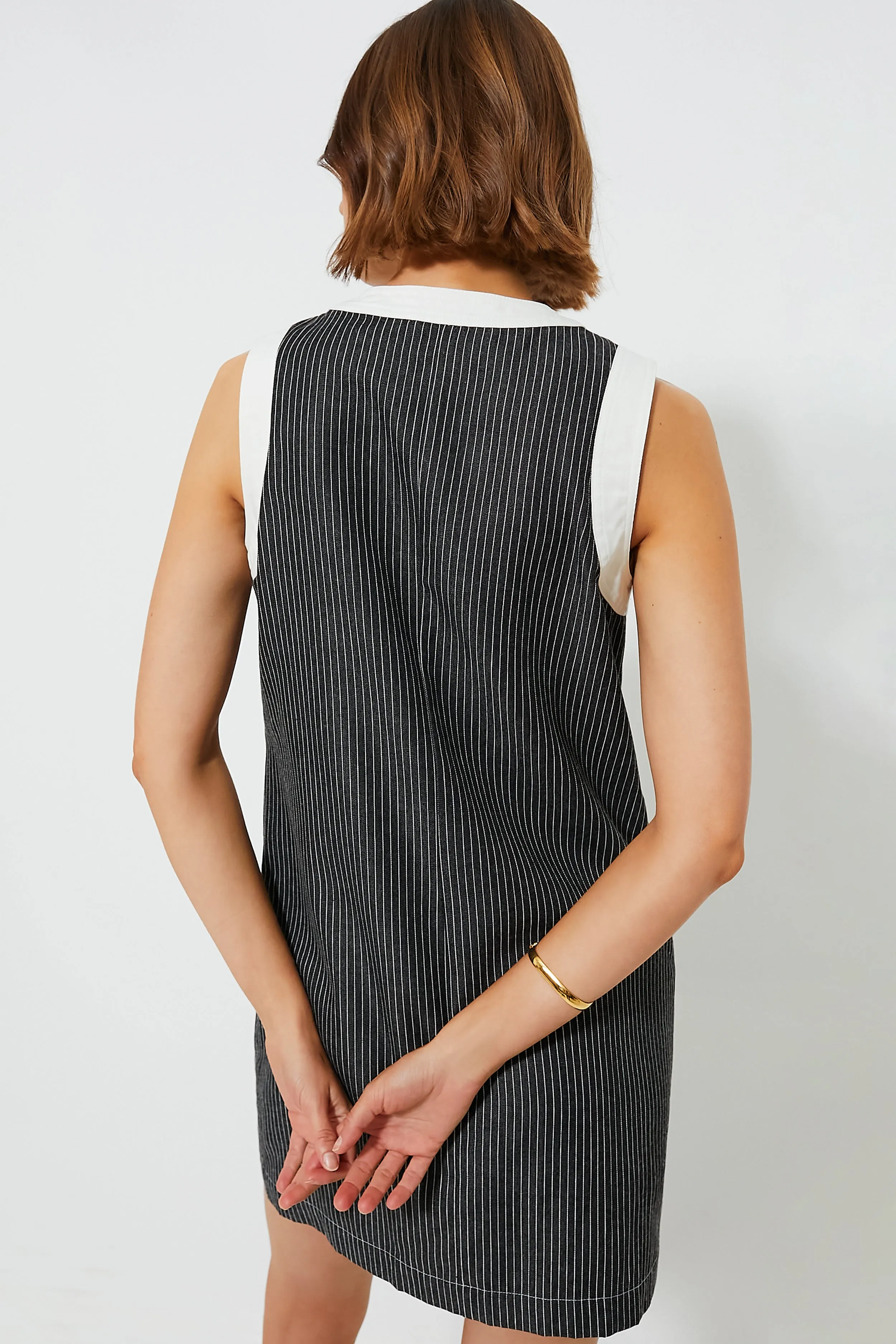 Black Stripe Voileta Dress