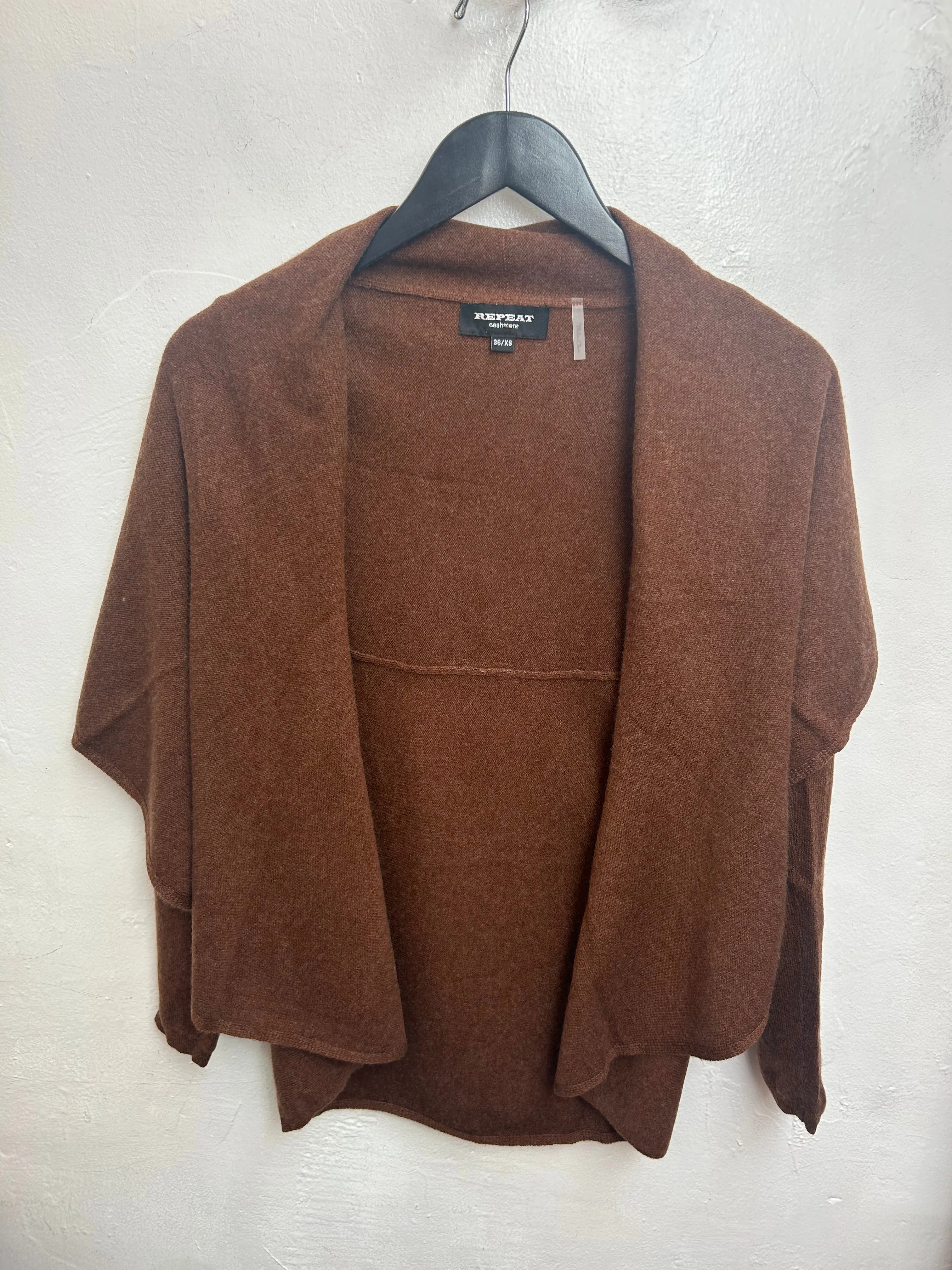 Brown Organic Circle Cardigan