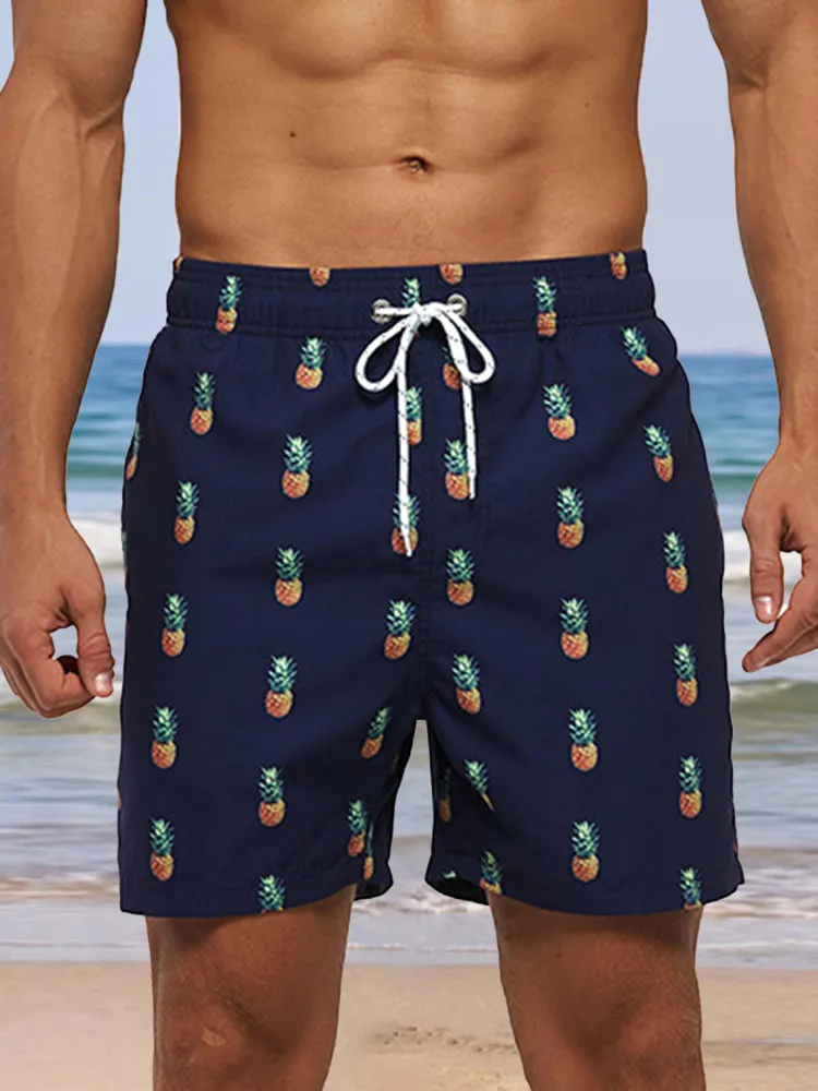 Casual Breathable Printed Beach Shorts