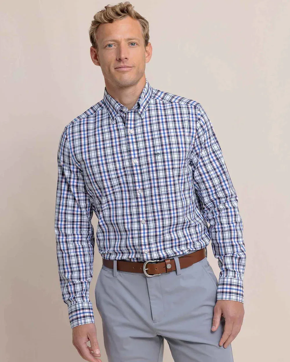 Charleston Master Plaid Sportshirt (Blue Lolite)