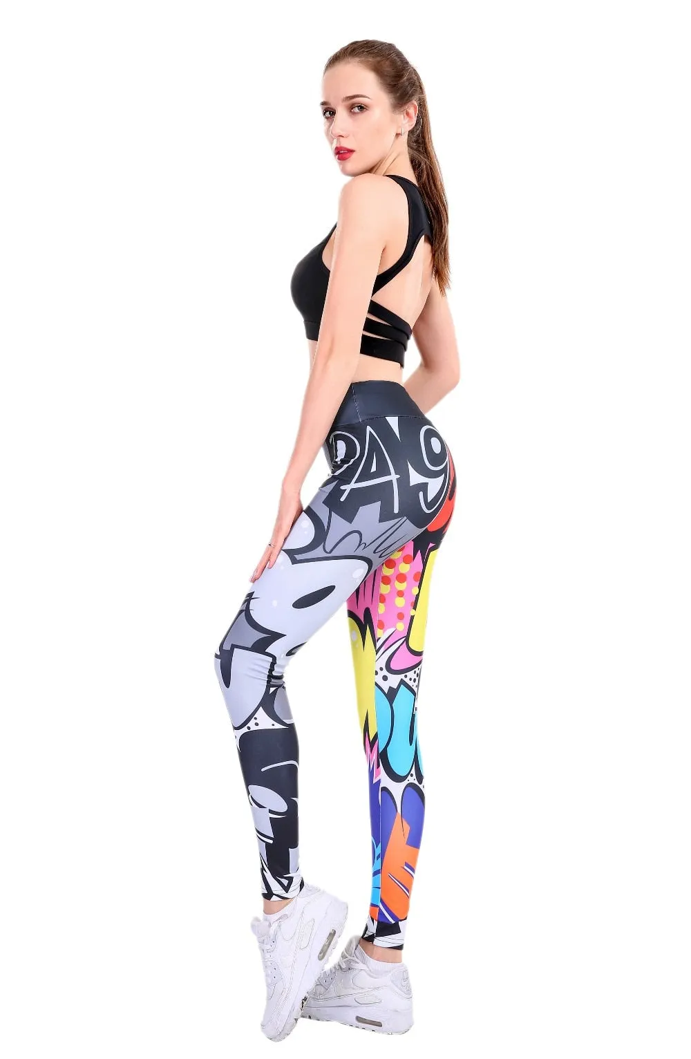 CHRLEISURE Digital Printing Workout Leggings High Waist