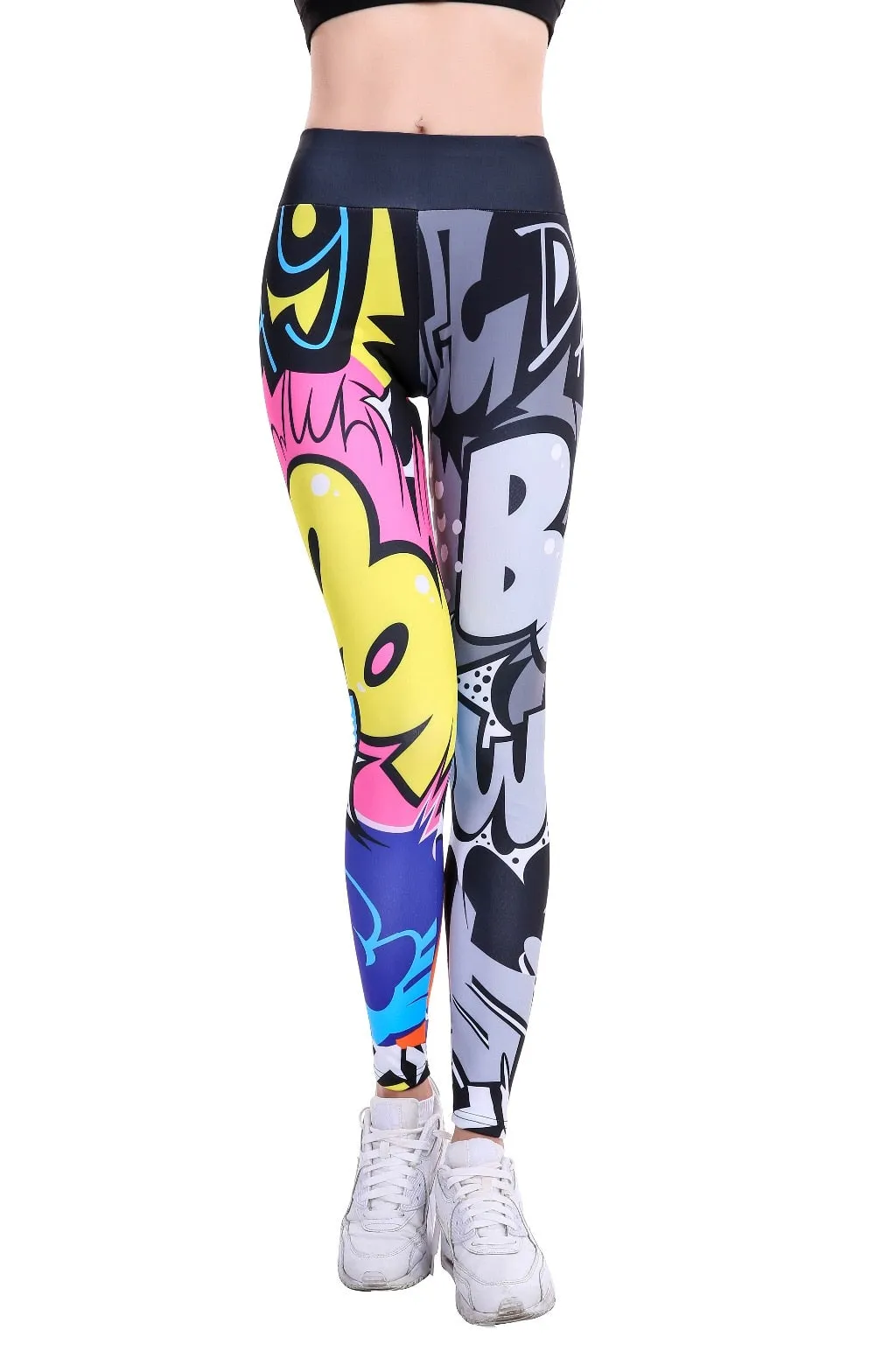 CHRLEISURE Digital Printing Workout Leggings High Waist