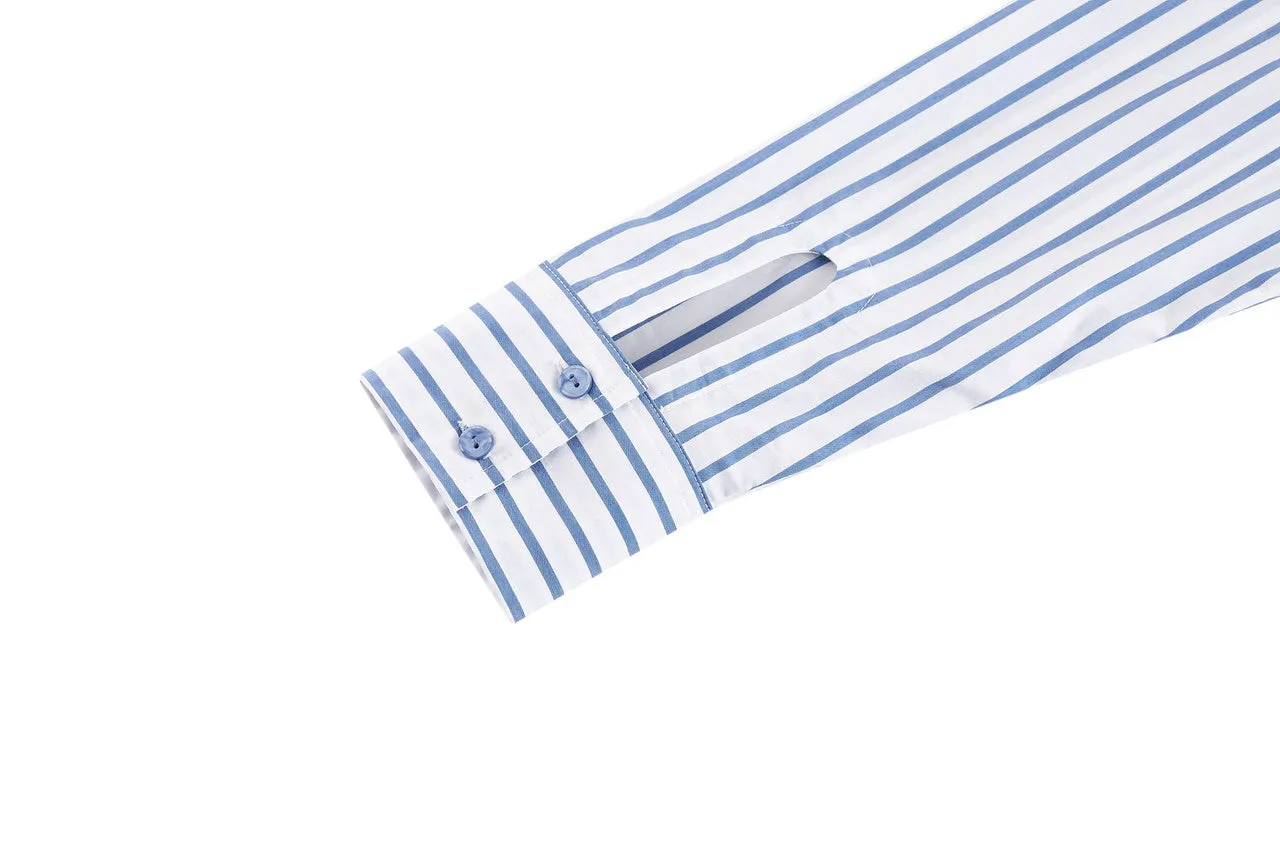 Cool & Stretch Stripe Poplin Shirt