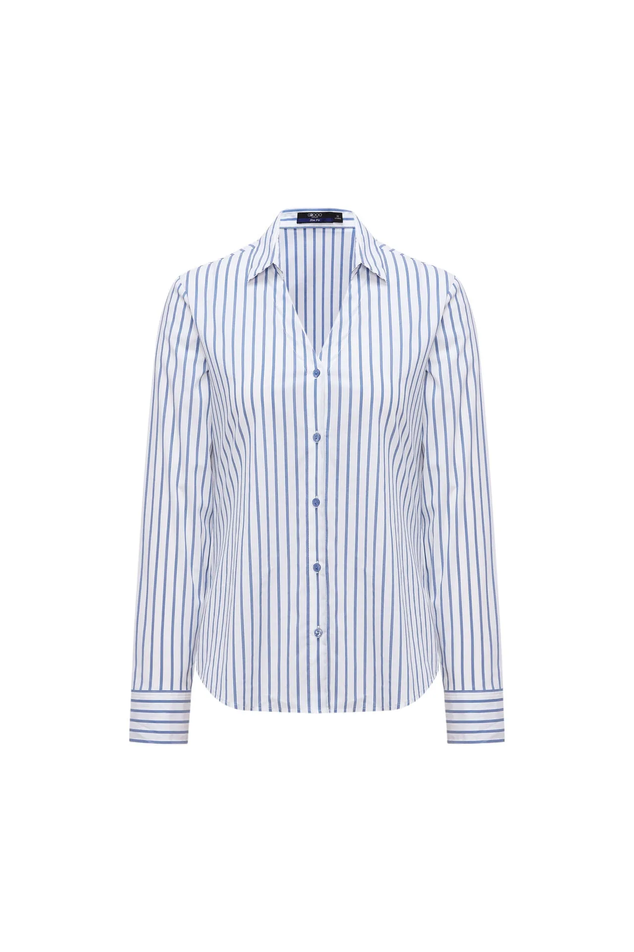 Cool & Stretch Stripe Poplin Shirt