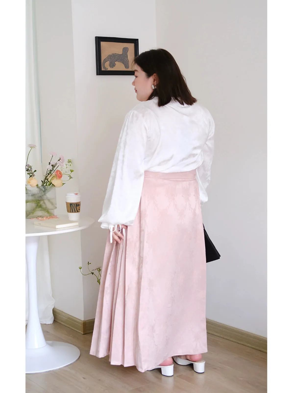 Countryside Herb 田园香草 Ming Plus Size Modernized Satin Mamian Skirt