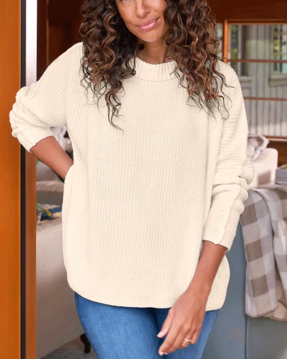 Cream Montecito Sweater