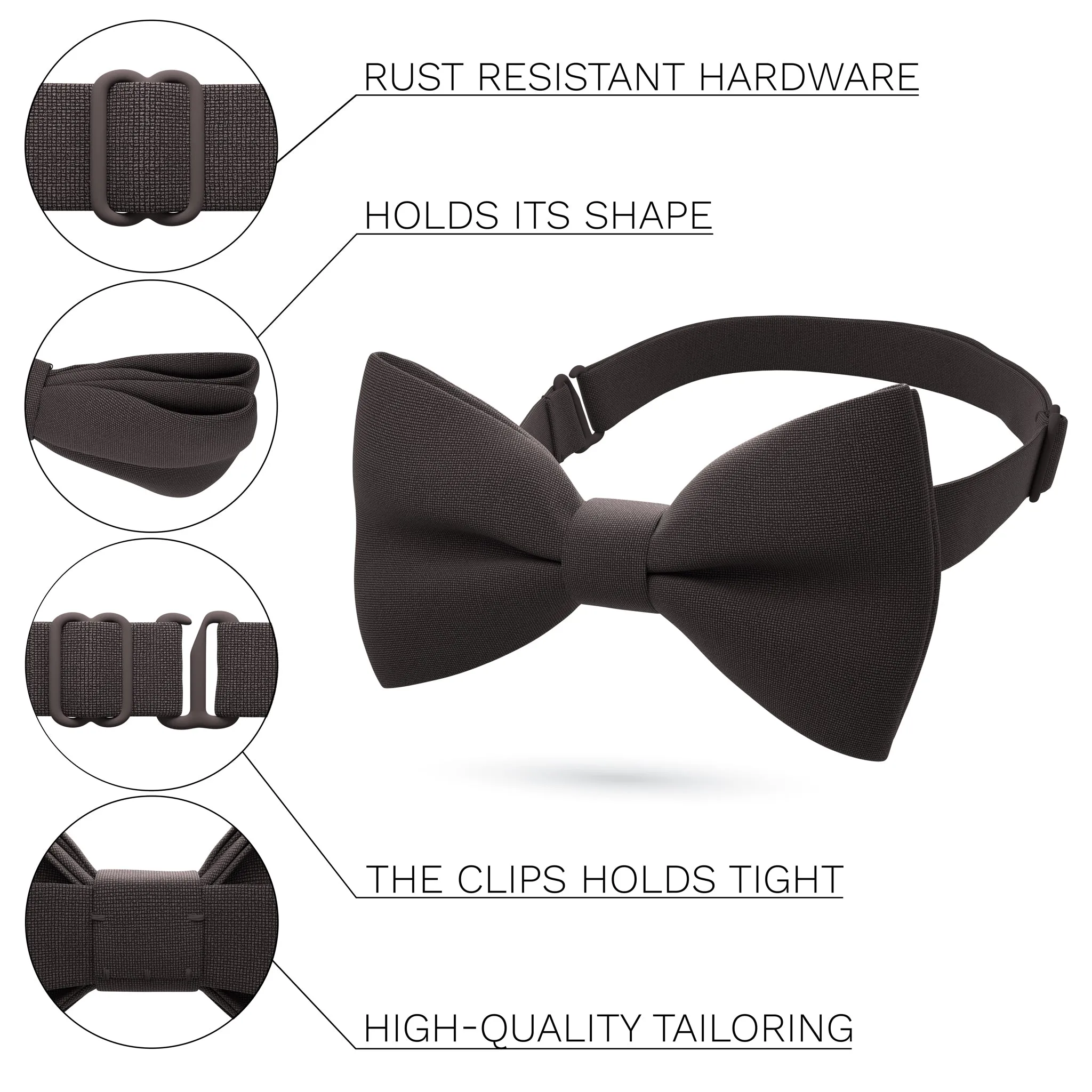 Dark Brown Bow Tie