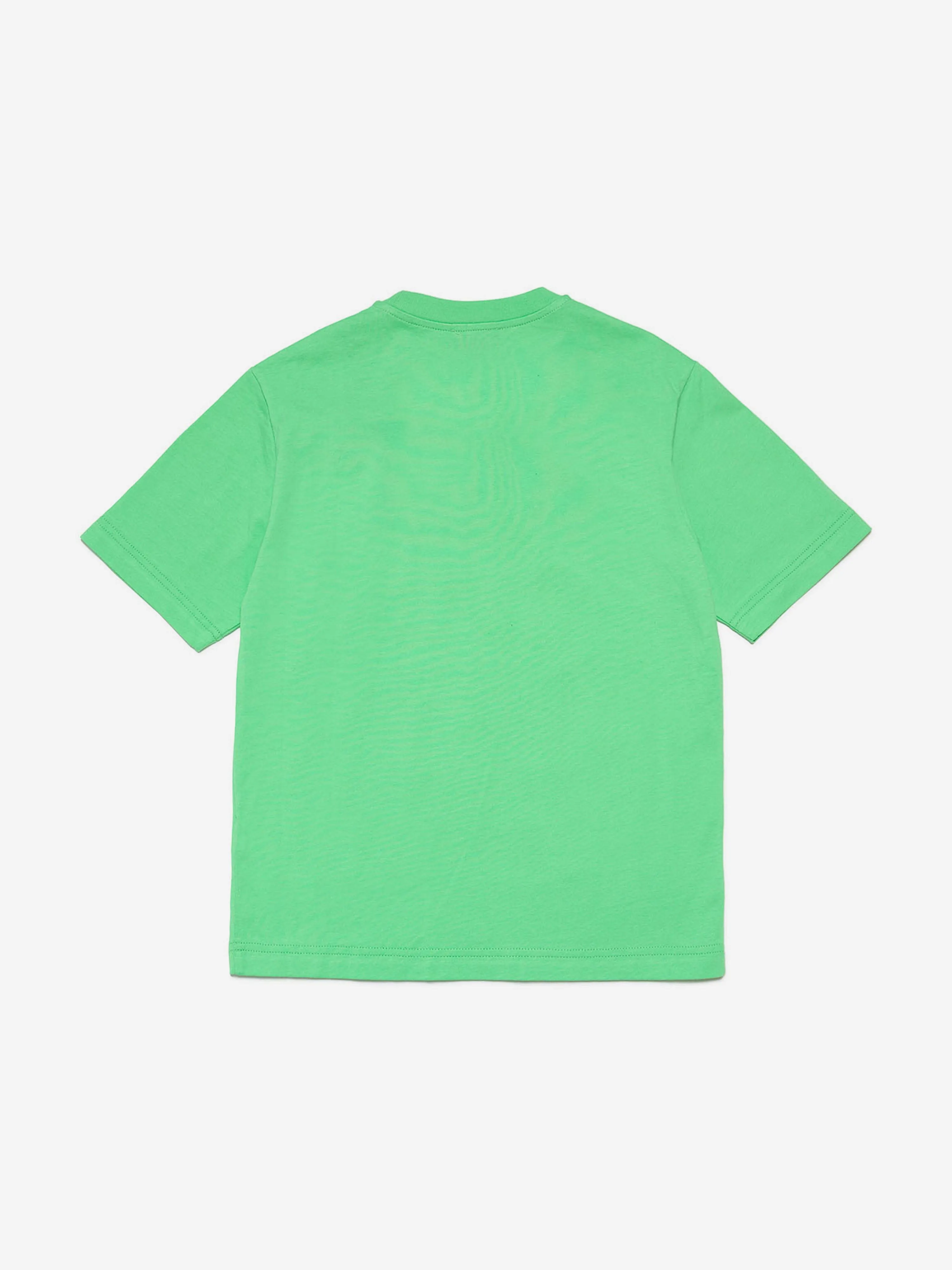 Diesel Boys Logo Print T-Shirt in Green