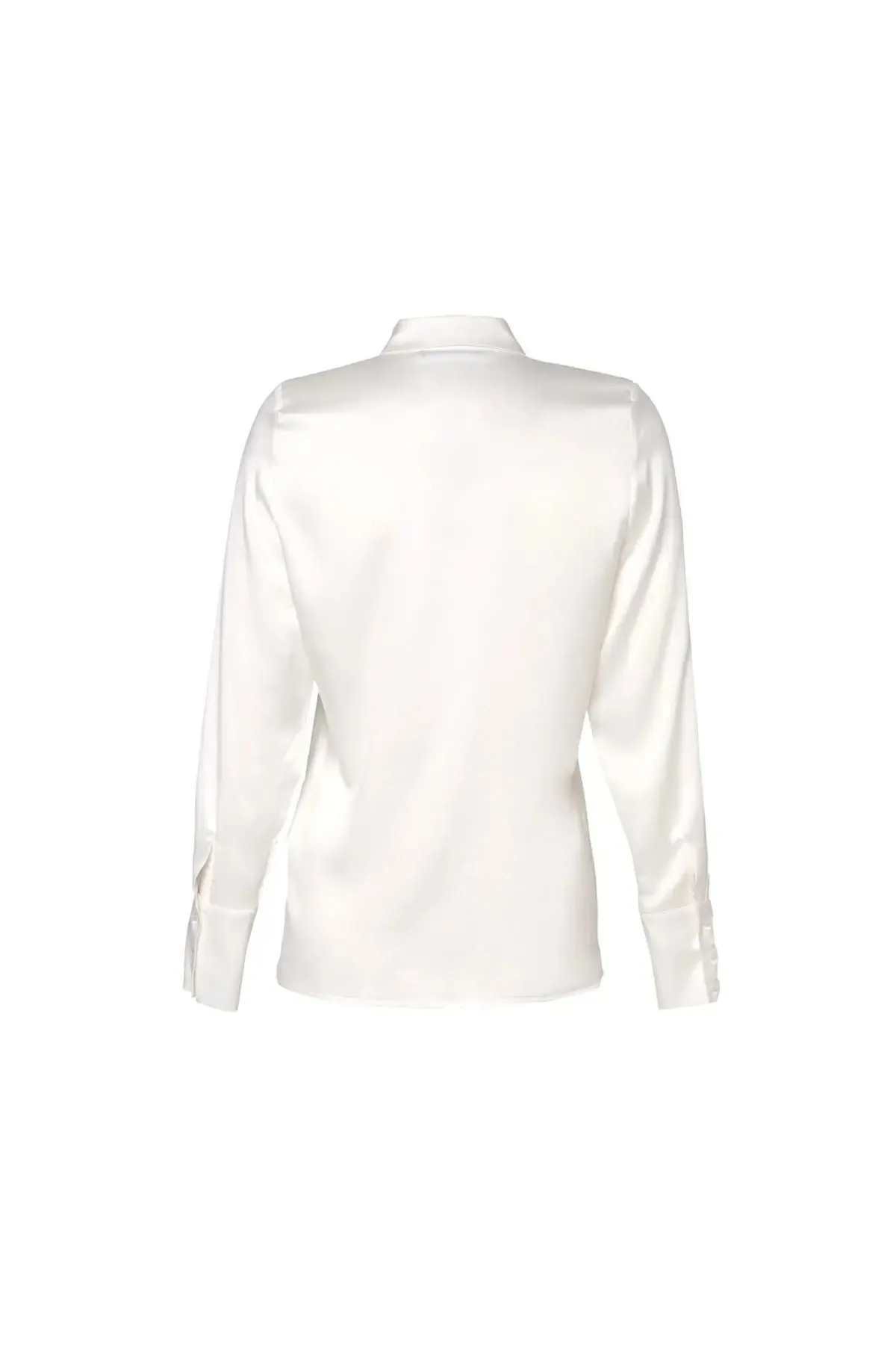 Ecru Pure Silk Audrey Women's Shirt