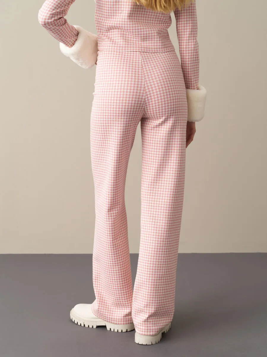 Emily Cotton Gingham Pants