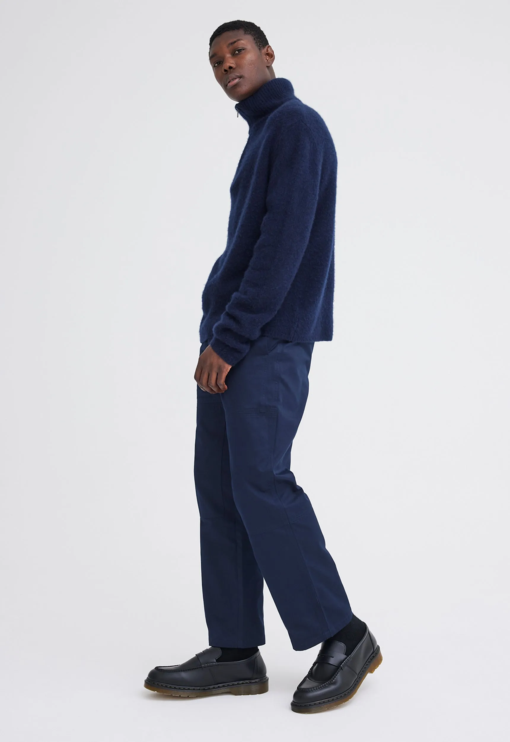 Floss Wool Cashmere Sweater - Navy