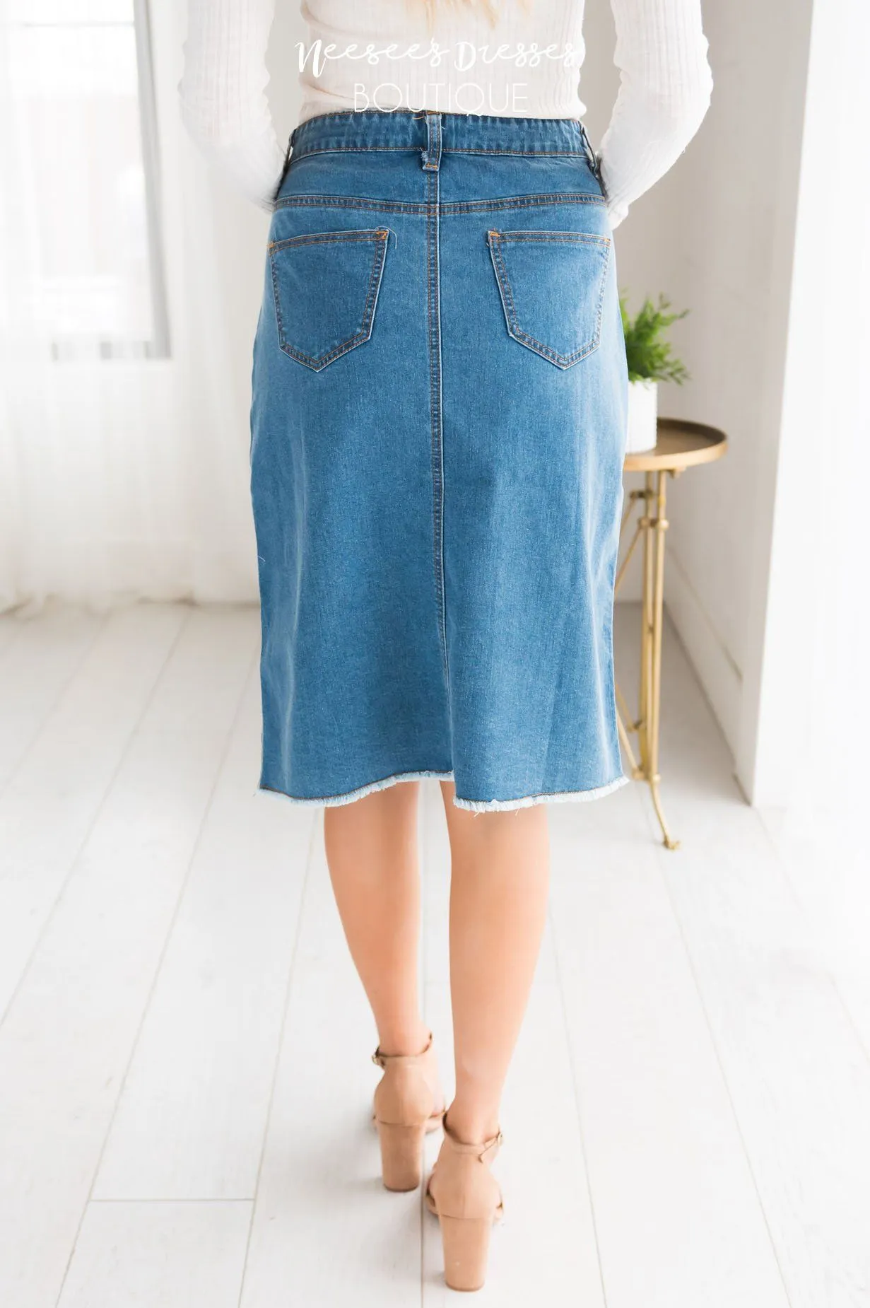 Follow Your Arrow Denim Skirt