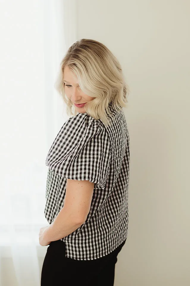 Gingham Check Top