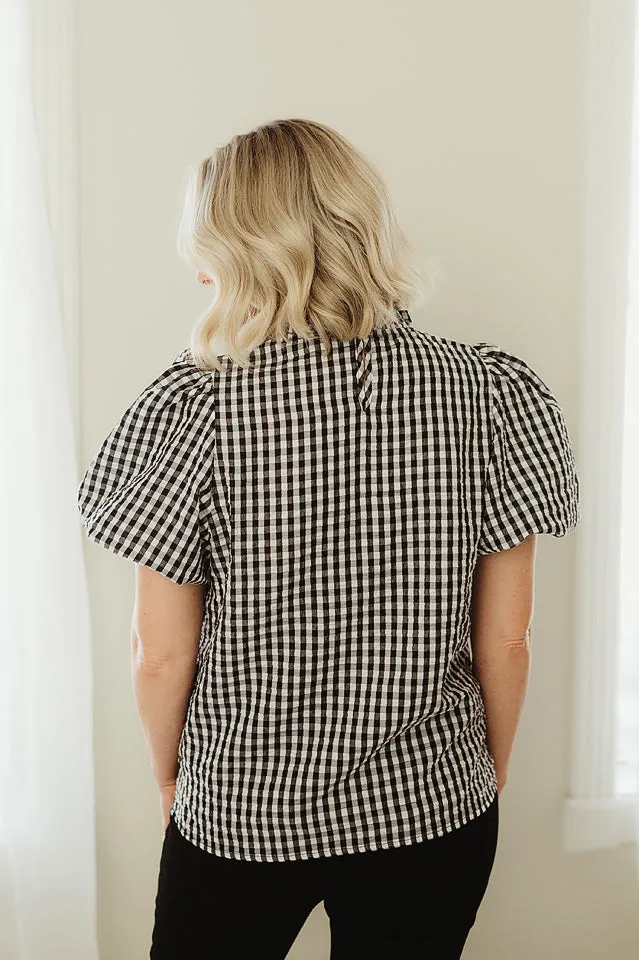 Gingham Check Top