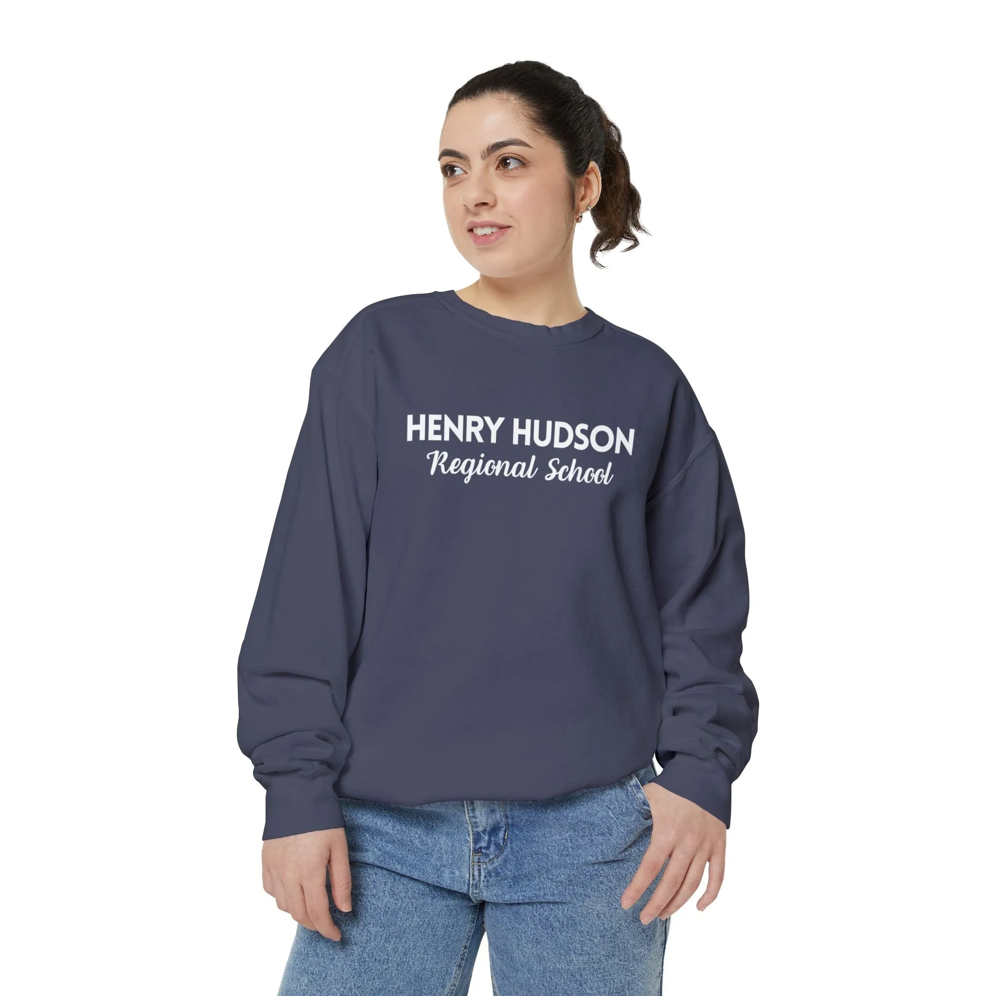 Henry Hudson Regional School Comfort Colors Crew Neck Sweat Shirt