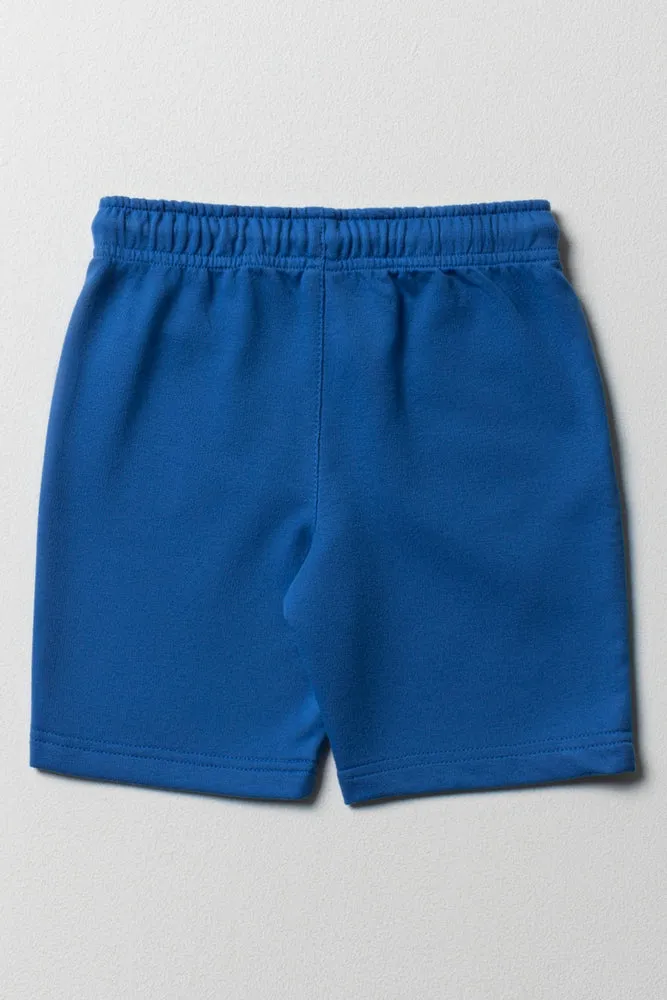 Knit Shorts Blue