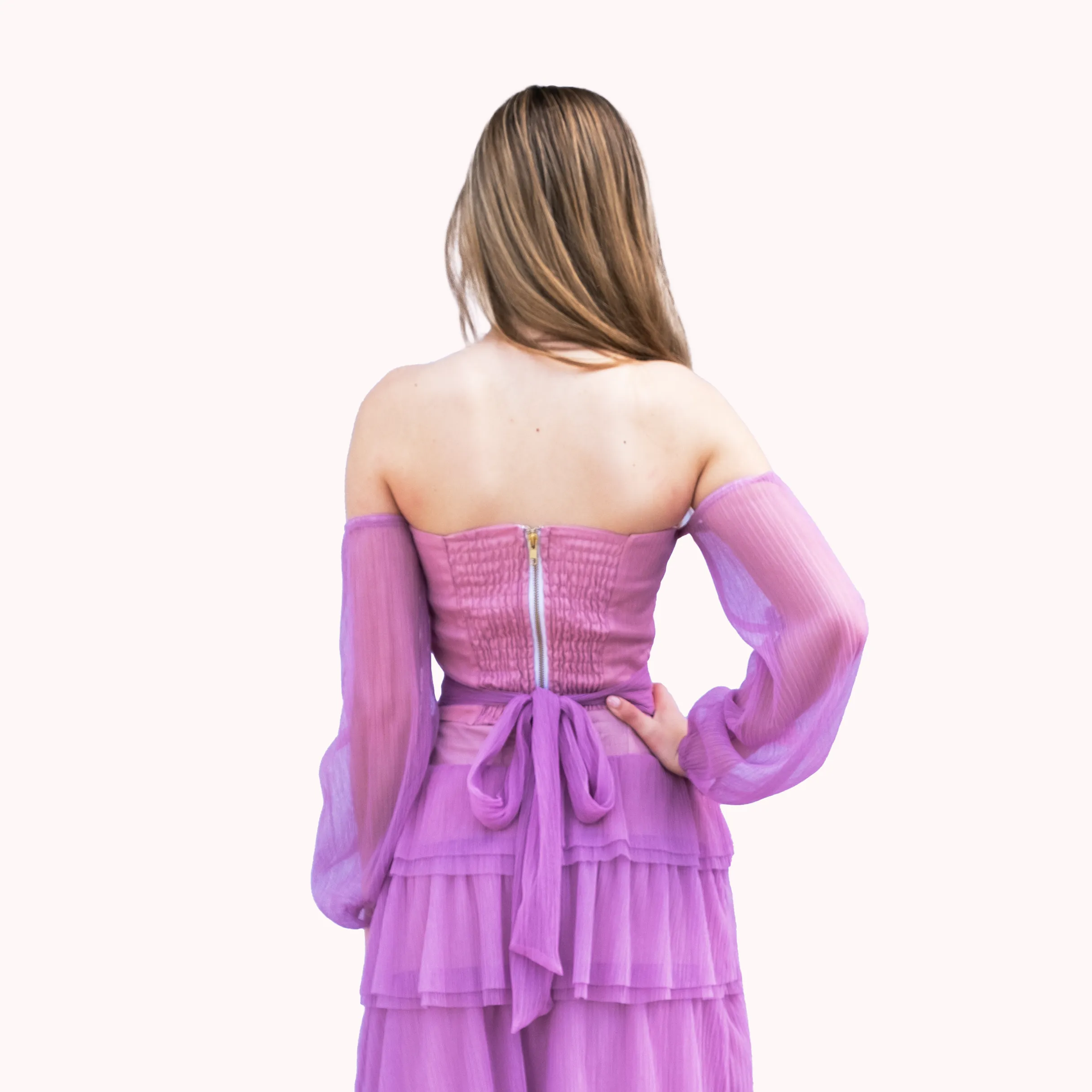 Lavender Tulle Julie Corset Top