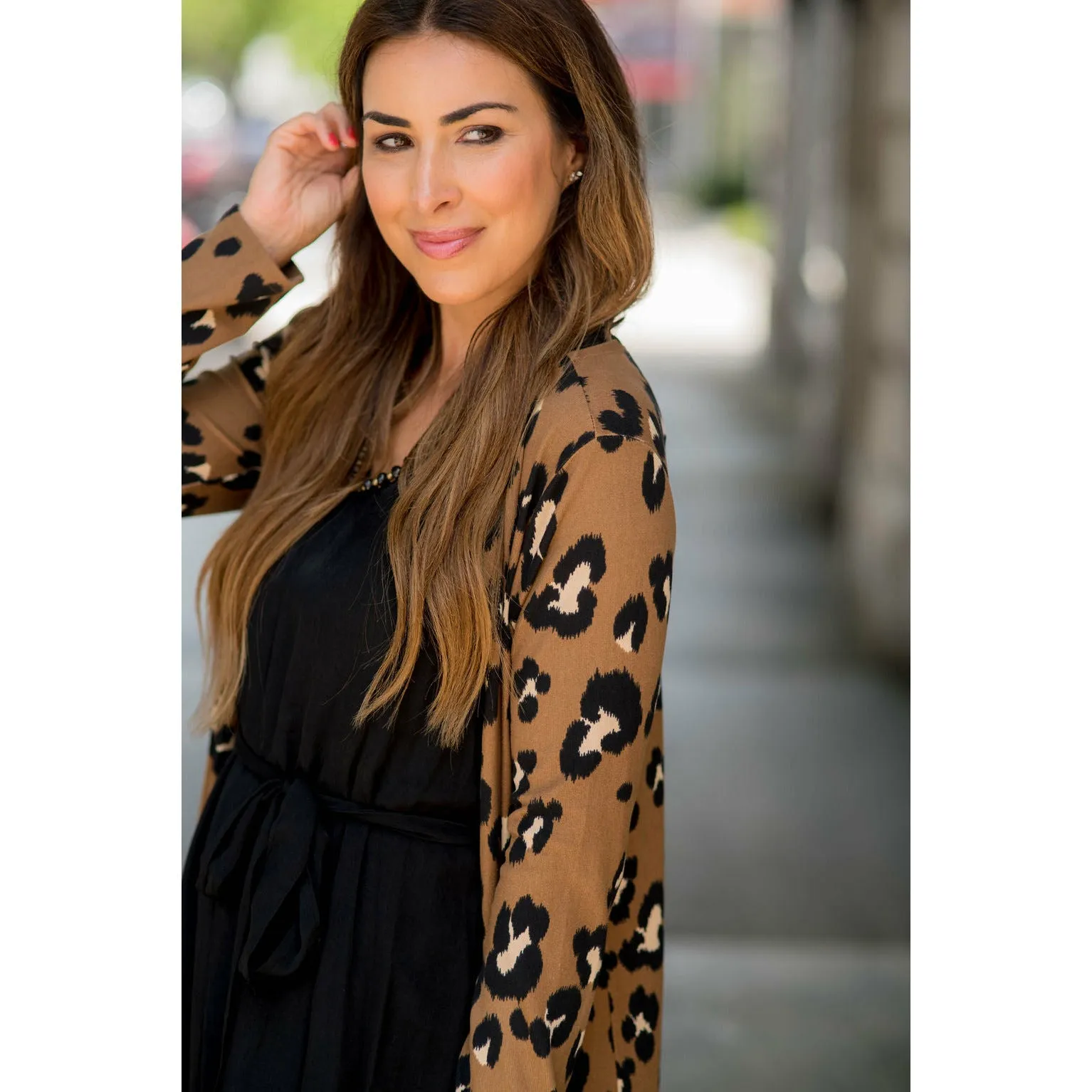 Lightweight Leopard Cardigan