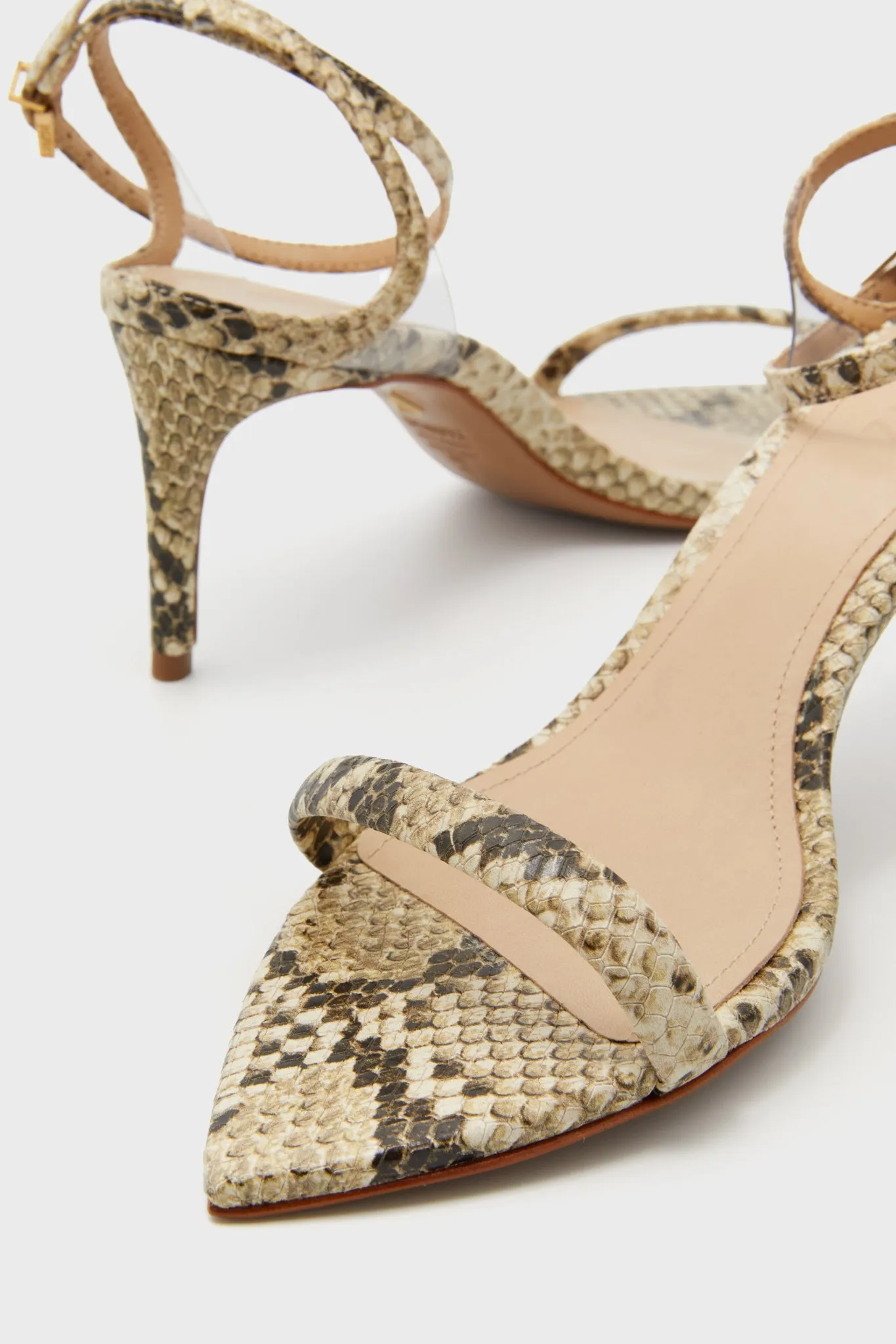 Natural Snake Skye Heels