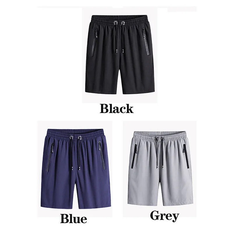 New Casual Breathable Ultra Thin Ice Silk Men's Beach Pants