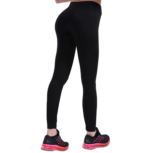 NORMOV S-XL 3 Colors Casual Push Up Leggings Women Summer Workout Polyester Jeggings Breathable Slim Leggings Women