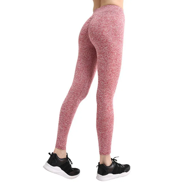 NORMOV S-XL 3 Colors Casual Push Up Leggings Women Summer Workout Polyester Jeggings Breathable Slim Leggings Women