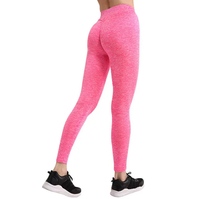 NORMOV S-XL 3 Colors Casual Push Up Leggings Women Summer Workout Polyester Jeggings Breathable Slim Leggings Women