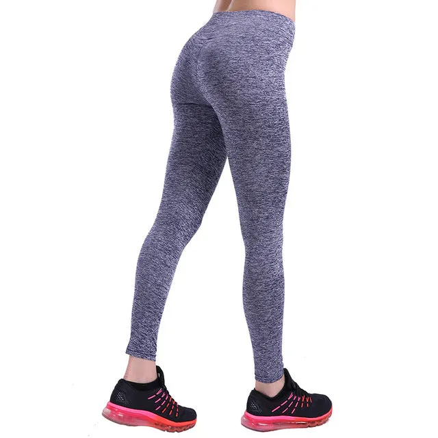 NORMOV S-XL 3 Colors Casual Push Up Leggings Women Summer Workout Polyester Jeggings Breathable Slim Leggings Women