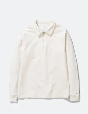 Norse Projects Jorn Half Zip Sweatshirt - Ecru