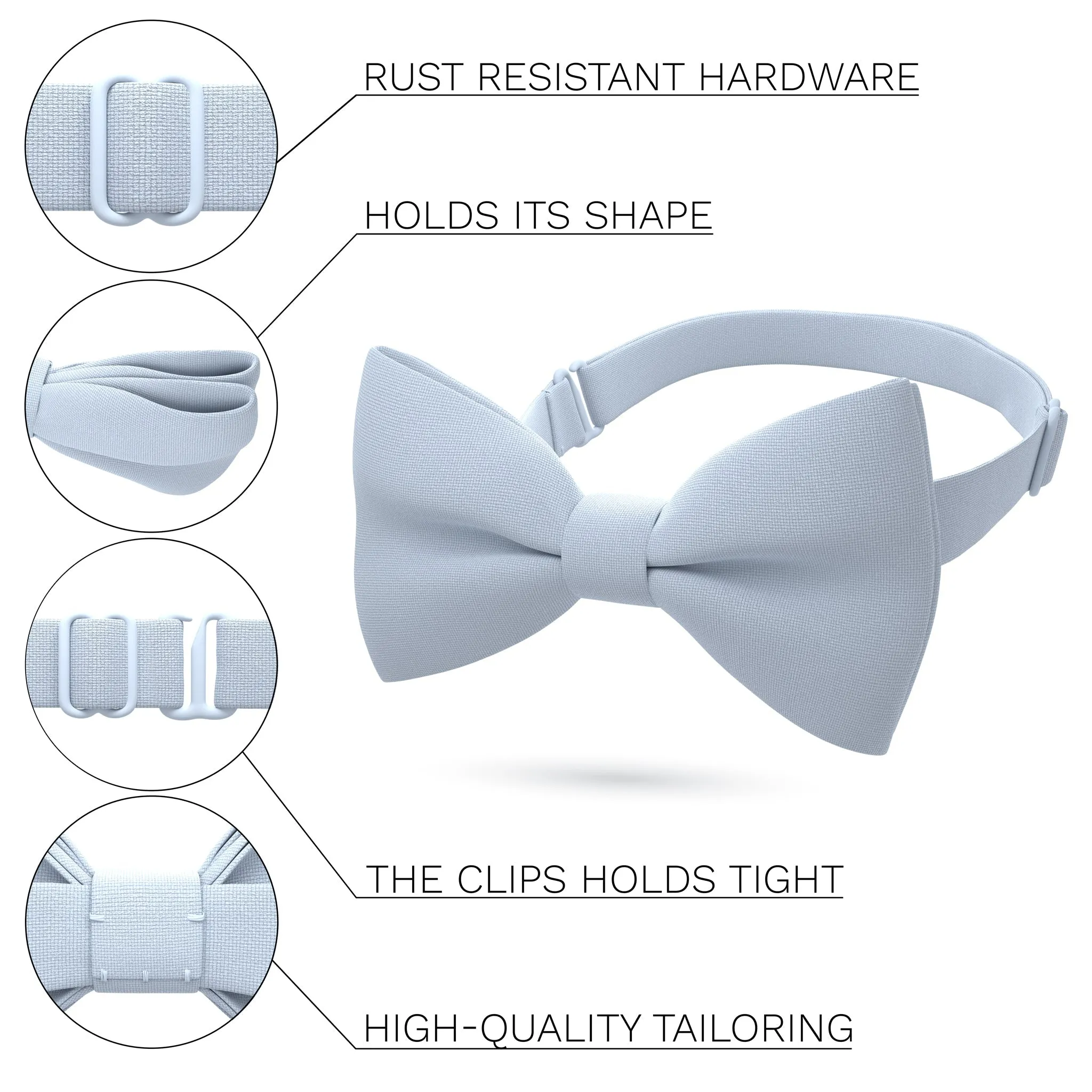 Pastel Blue Bow Tie