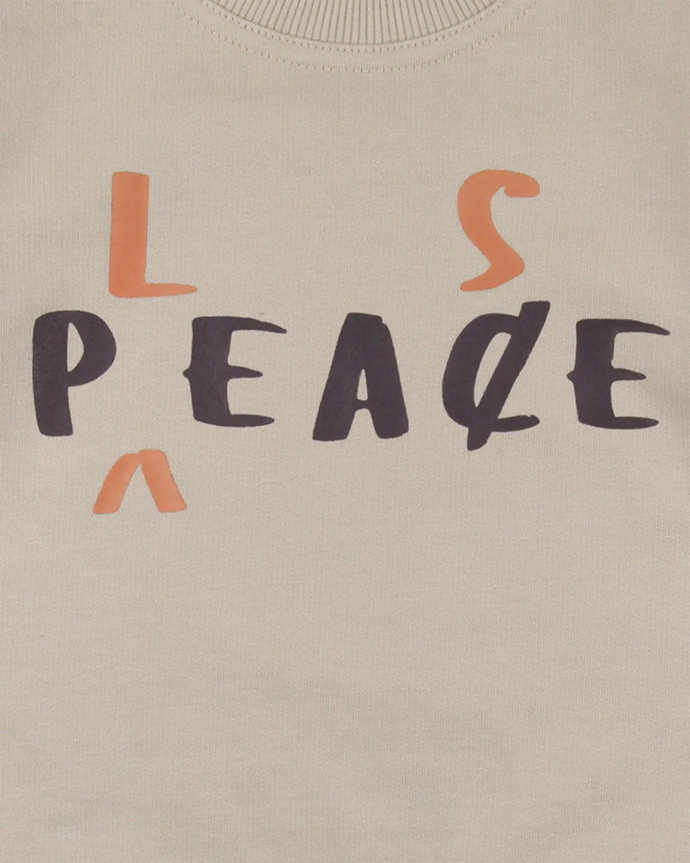 Peace Please Print Sweatshirt