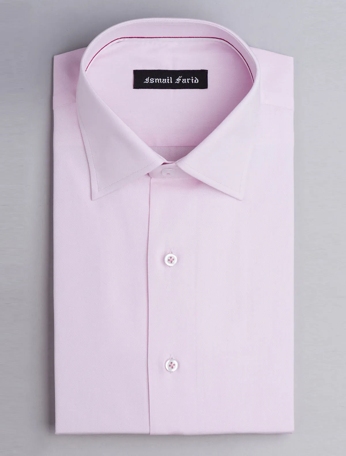 PINK DRESS SHIRT-FLORAL DETAILED