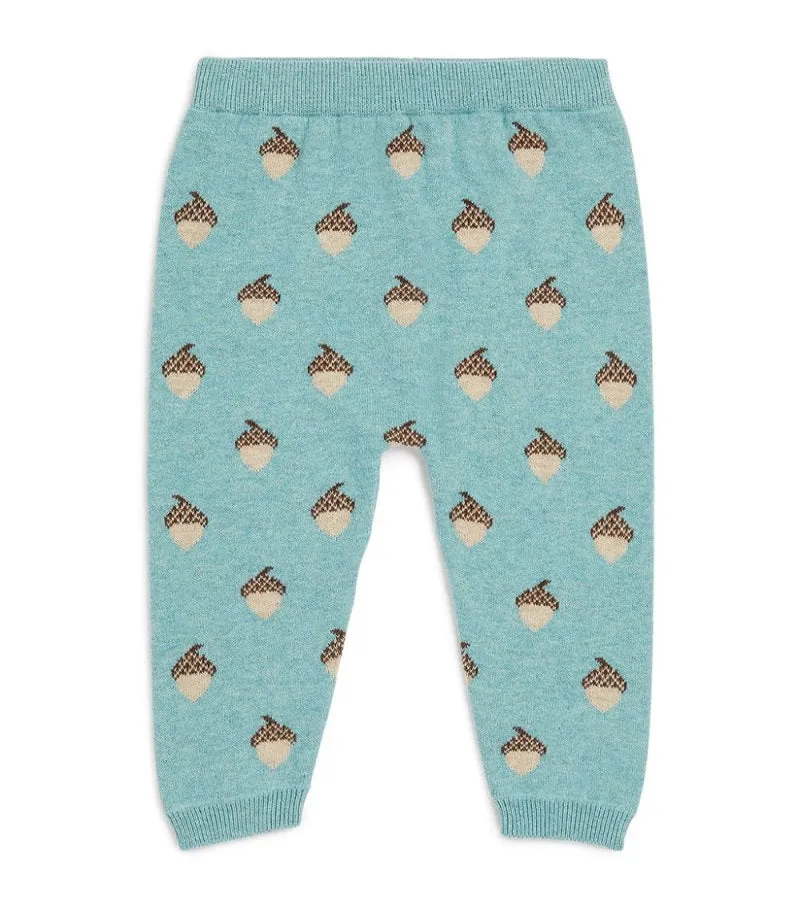 Purebaby Acorn Leggings - Acorn Jacquard