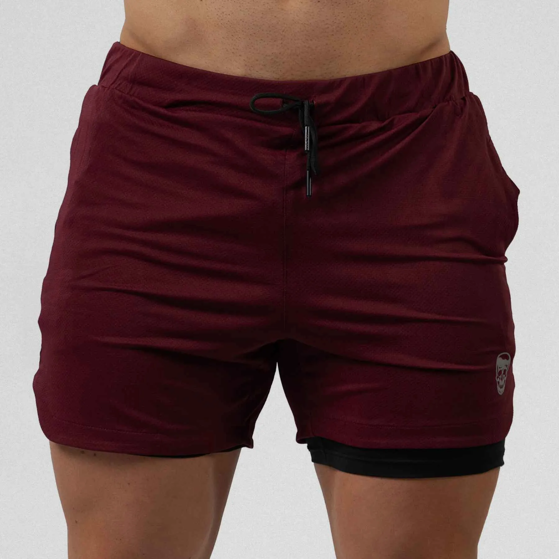 React Training Shorts - Maroon