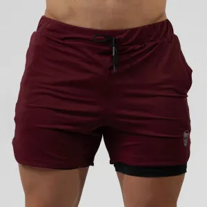 React Training Shorts - Maroon