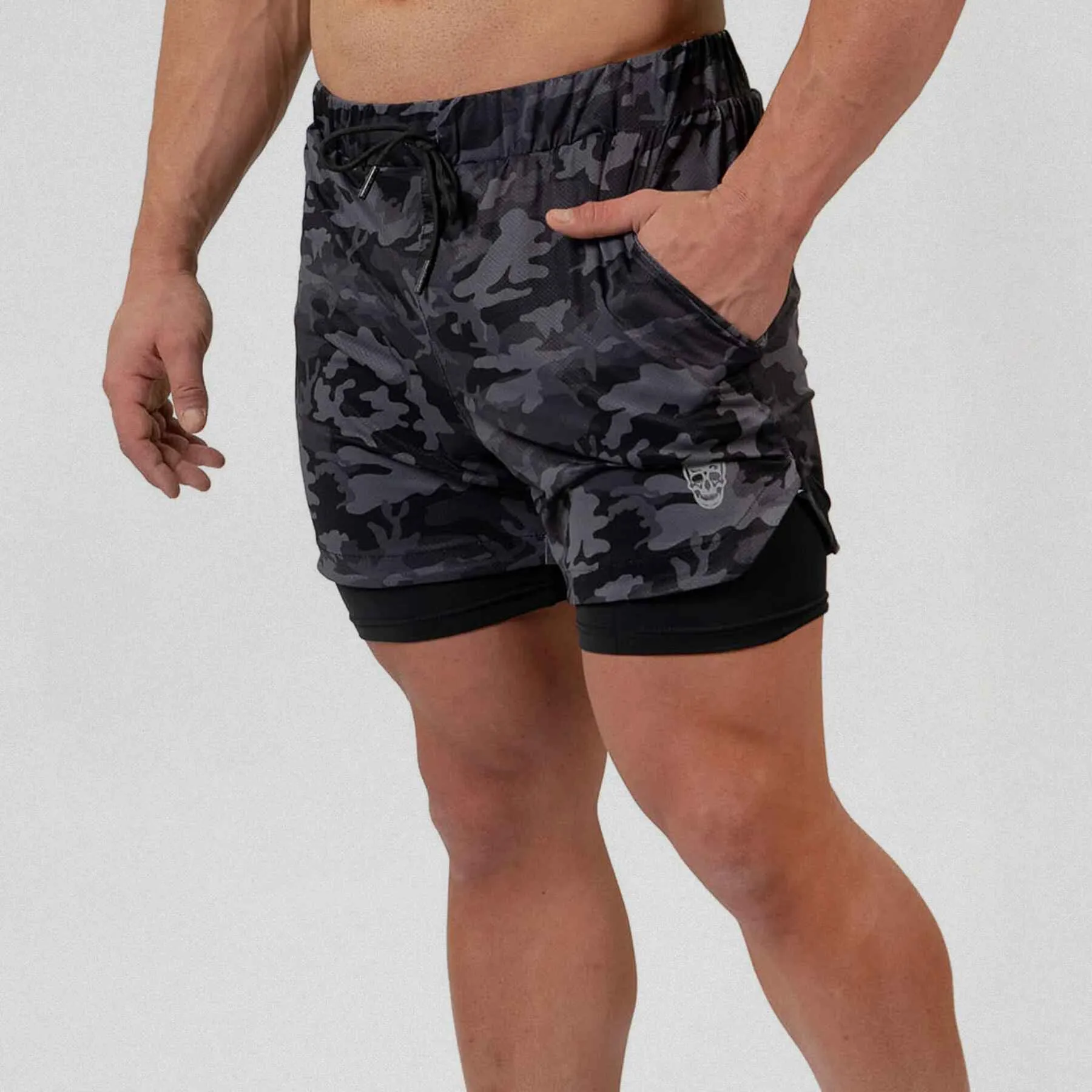 React Training Shorts - Midnight Camo