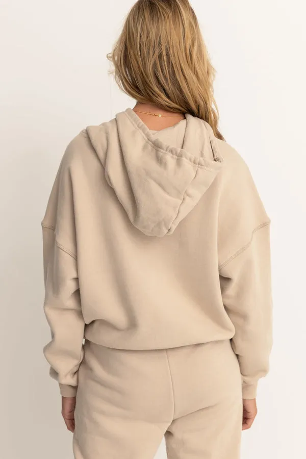 Rhythm Island Hour Hooded Fleece - ECRU