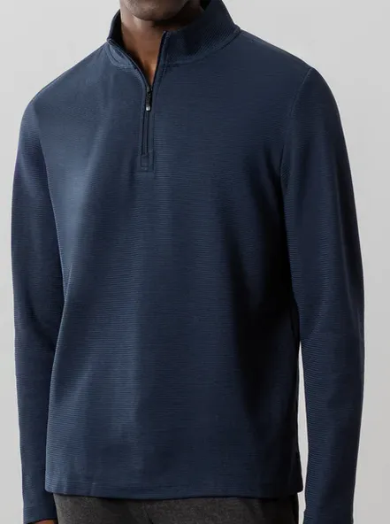 Robert Barakett Karuna Long-Sleeve Half Zip | Navy