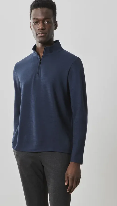 Robert Barakett Karuna Long-Sleeve Half Zip | Navy