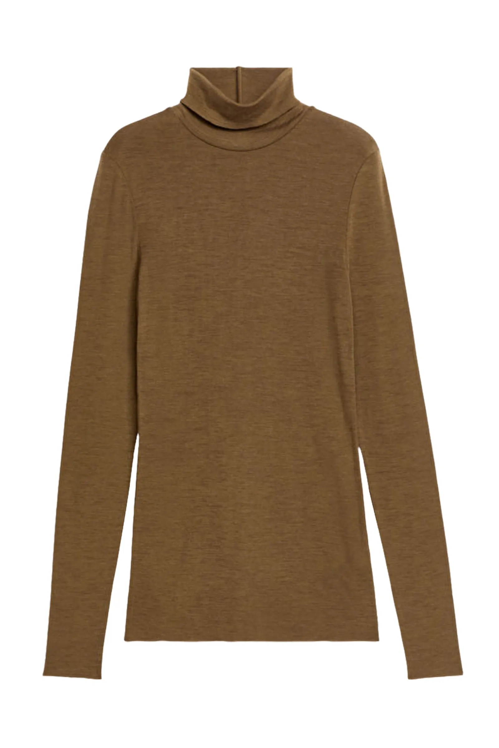 Roll-Neck Wool Top