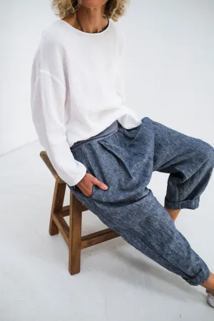 SLOUCH PANT LIGHT CHAMBRAY